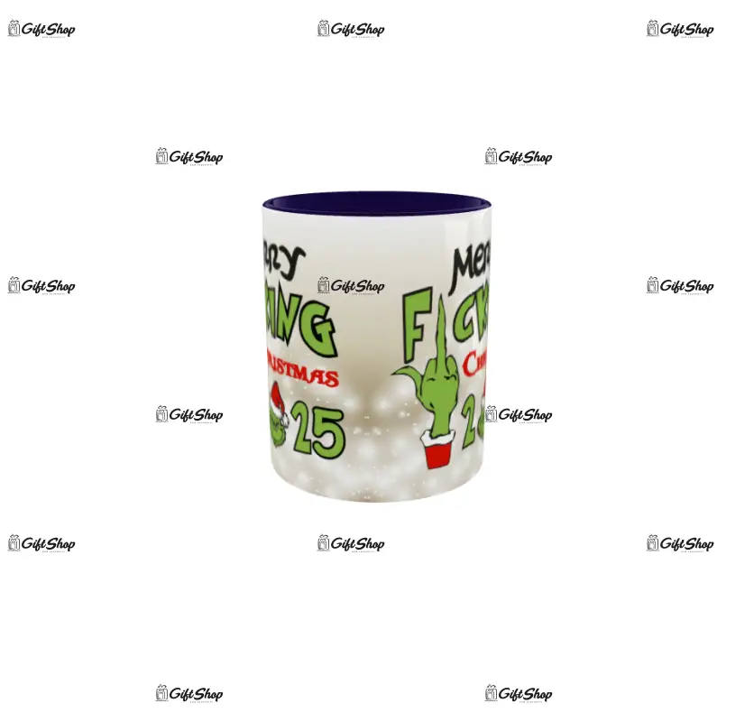 Merry f_ucking christmas ( anul curent ), cana din ceramica, 330ml, model cgs1803